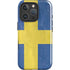 Sweden Flag Distressed iPhone 16 Pro Magsafe Impact Case